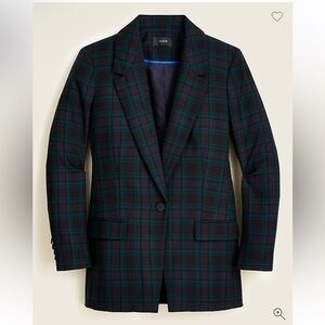 Jcrew Women's Tartan  Plaid Willa Blazer and Bi-stretch Wool Pants Suit